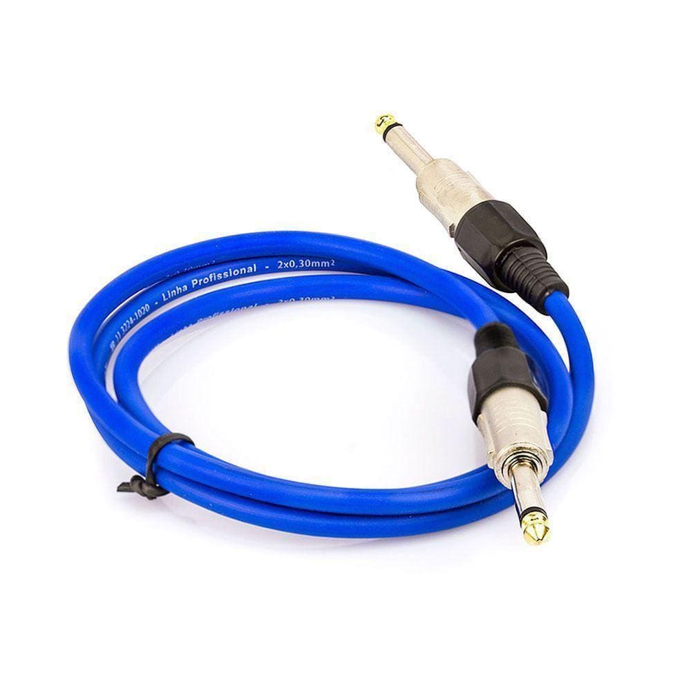 Cabo P10 Para P10 Mono Profissional - Azul 35 Metros