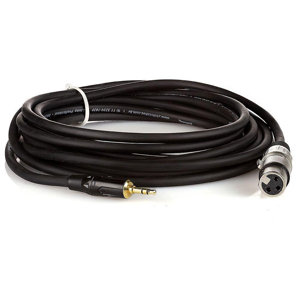 Cabo Profissional Xlr Fêmea Para P2 Macho Estereo - 15 Metros