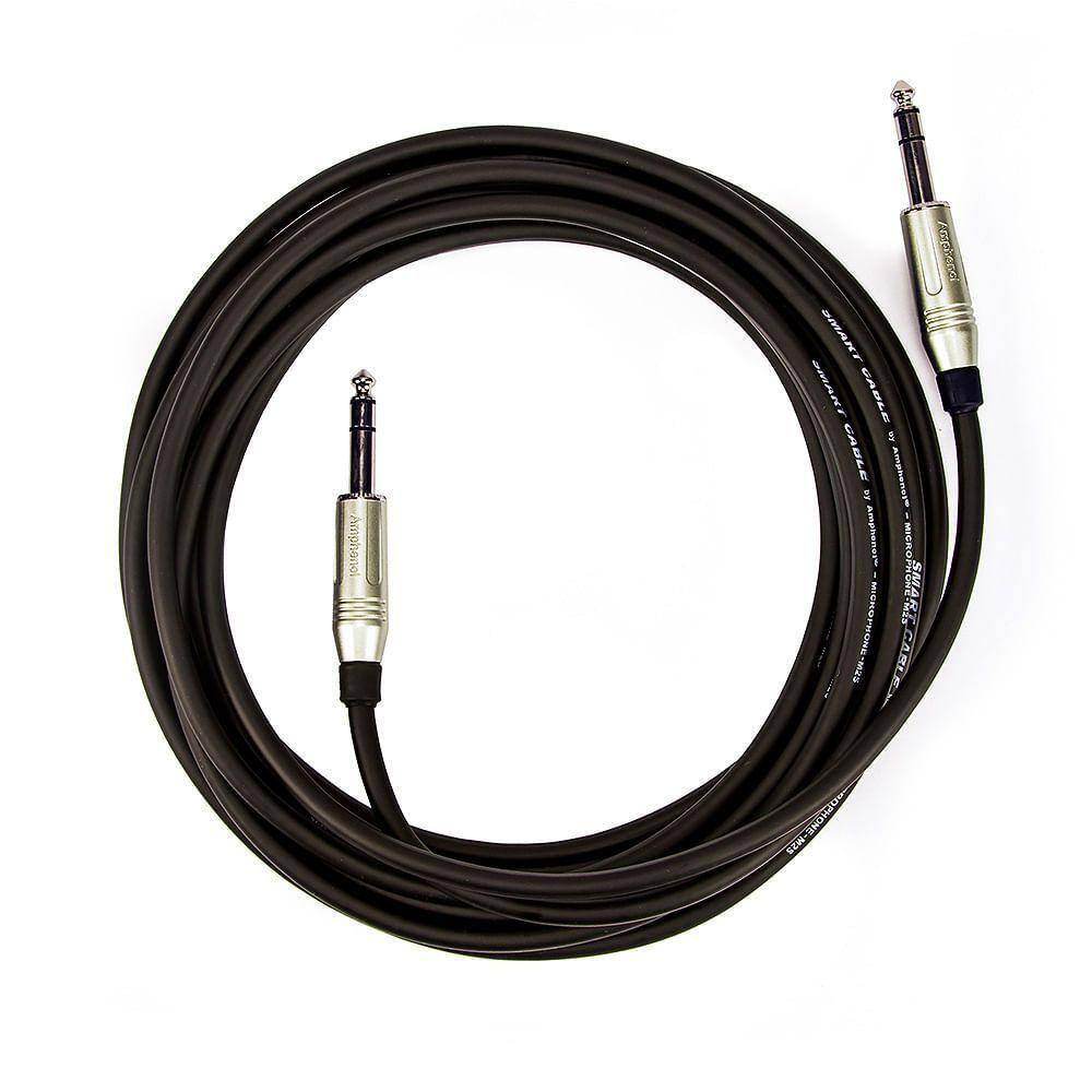 Cabo P10 X P10, Estéreo Amphenol - 5 Metros