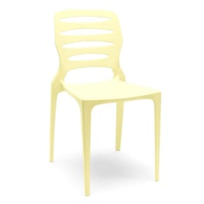 Cadeira Ville Polipopileno Amarelo Plaxmetal