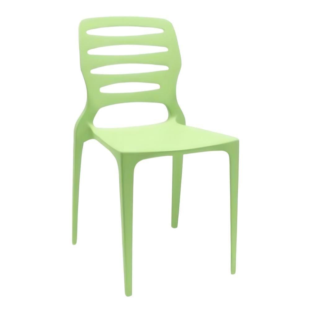 Cadeira Ville Polipopileno Verde Plaxmetal