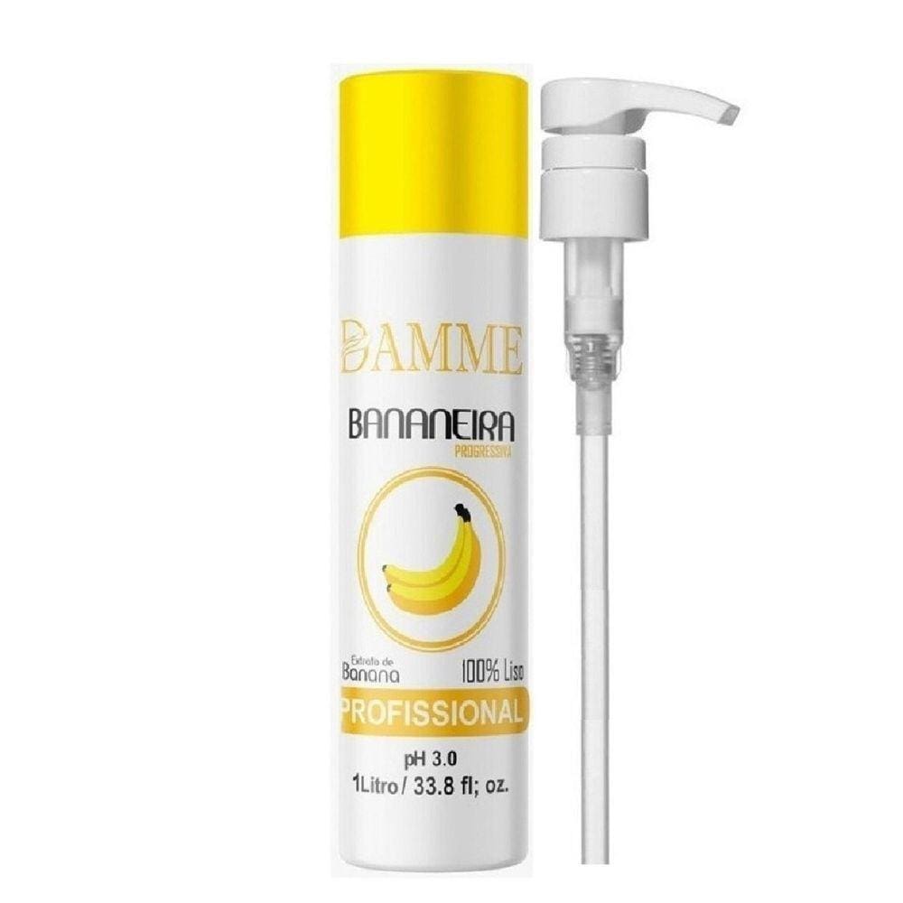 Progressiva 100% Liso Bananeira 1000ml + Pump