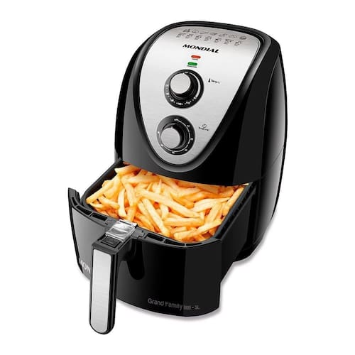 Fritadeira Air Fryer Mondial AFN-50-BI, 5L, 1900W Preto/Inox - 110V é boa?