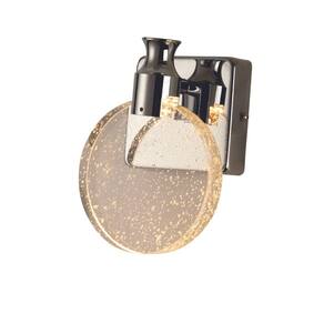 Arandela Redonda Cromada Cristal 13cm Led 5W 3000K Bivolt