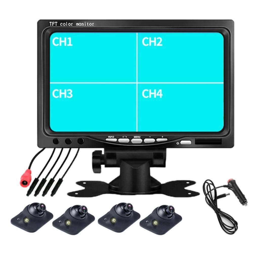 Camera Module On Monitor Modulo multicameras roadstar com monitor 4 cameras | Pontofrio