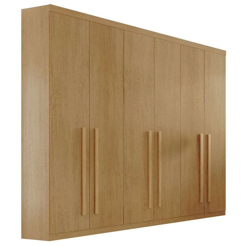 Guarda Roupa Casal 100% MDF 6 Gavetas - Pernambuco-Naturale - Móveis Rufato