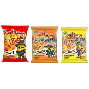20 Salgadinhos Milho Glico 40g - Escolha O Sabor - Ebicen