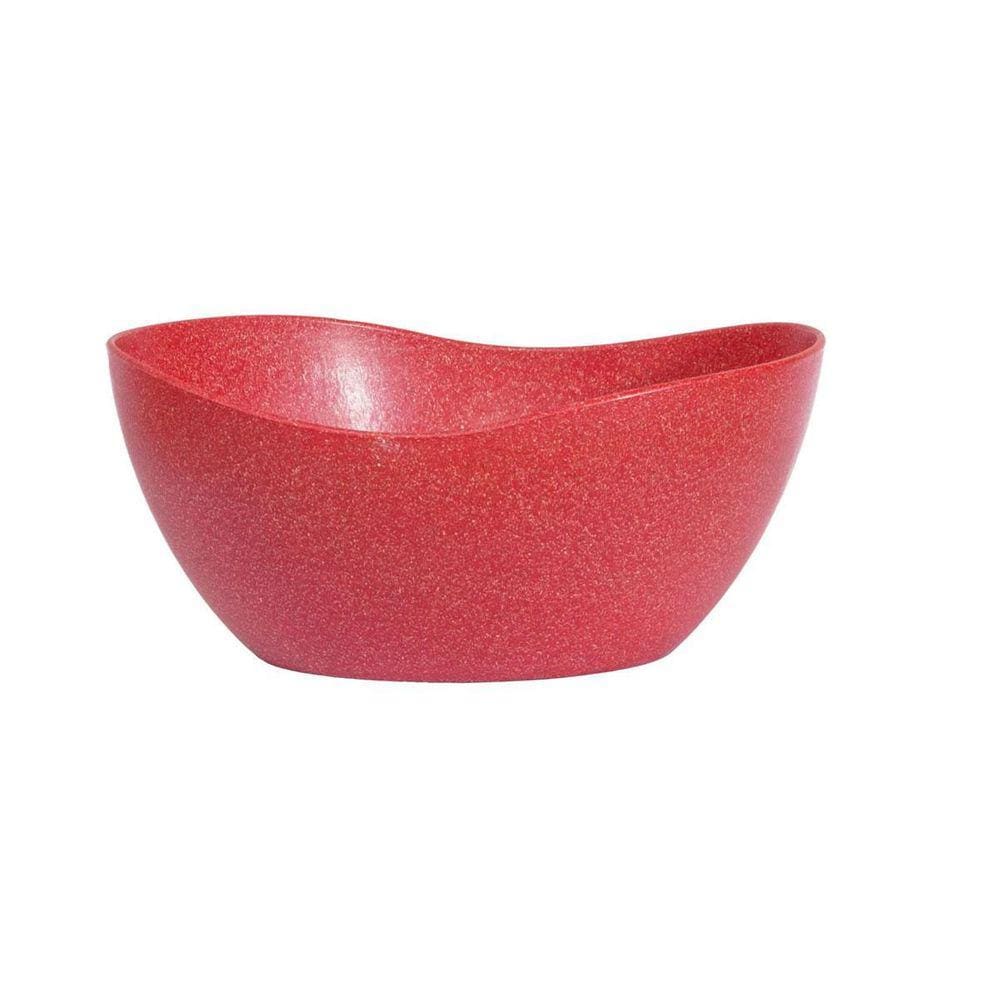 Tigela Saladeira Bowl Oval 1,9Lt Vermelho
