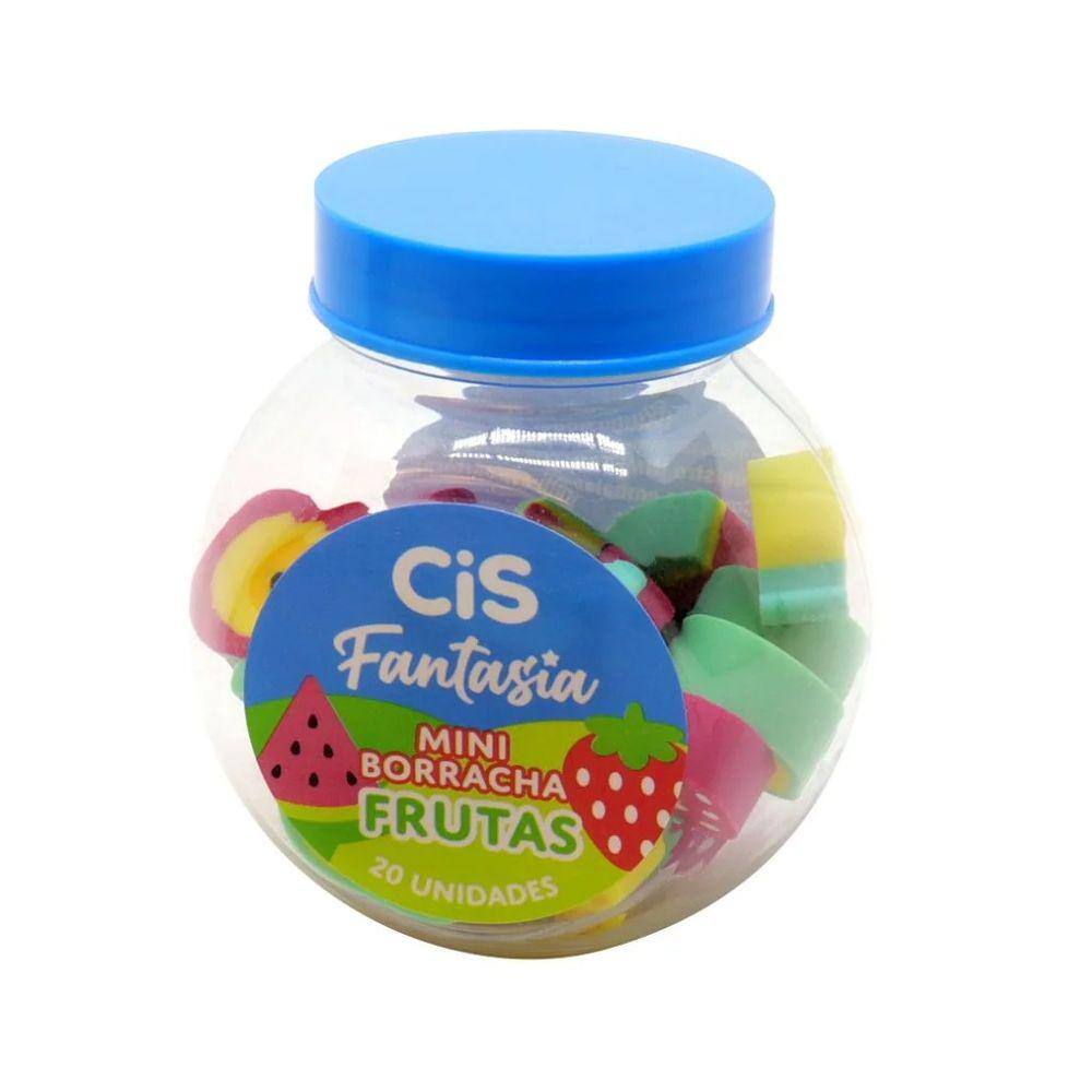 Borracha Mini Escolar Coleção Fantasia Potinho - Cis | Fofo | Divertido | Dreams | Frutas | Candy | Animais
