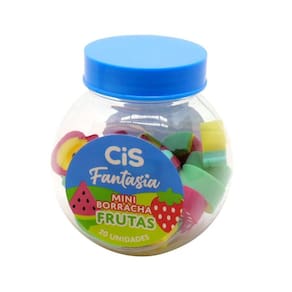 Borracha Mini Escolar Coleção Fantasia Potinho - Cis | Fofo | Divertido | Dreams | Frutas | Candy | Animais