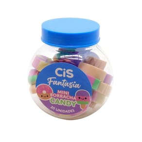 Borracha Mini Escolar Coleção Fantasia Potinho - Cis | Fofo | Divertido | Dreams | Frutas | Candy | Animais