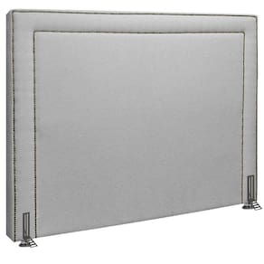Cabeceira de Luxo para Cama Queen Size Dama 158cm Linho Boucle Cinza SOFA STORE
