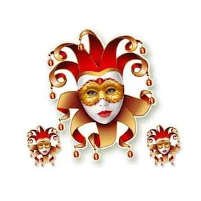 Kit 3 Arlequina Painel Decoração Carnaval  60x48cm