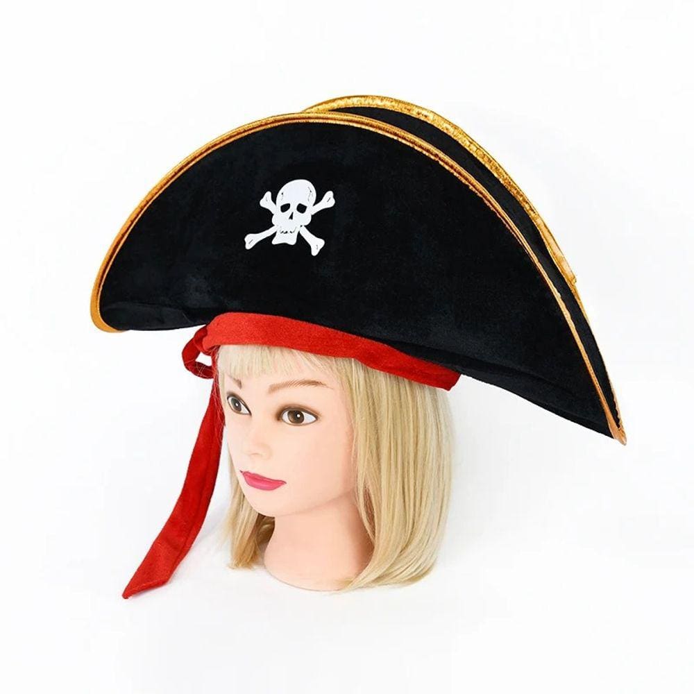Chapéu Pirata Unissex Tam Unico Halloween Carnaval Festas