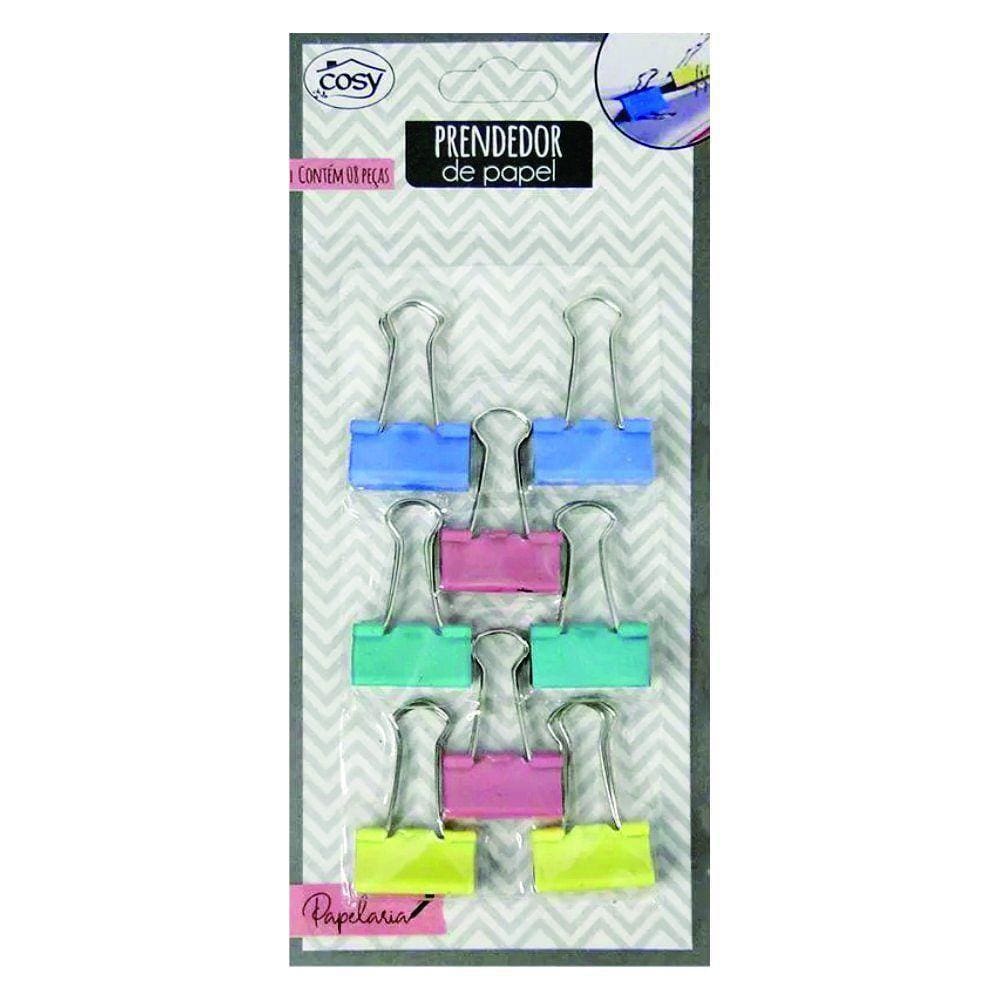 Prendedor Papel Yins 25mm Tons Pastel C-8
