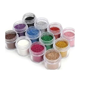 Kit Com 12 Potinhos Glitter/purpurina Varias Cores 3g Carnaval