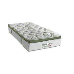 Colchão Solteiro Molas Ensacadas Visco MasterPocket Monte Carlo Euro Pillow (88x188x33) - Herval