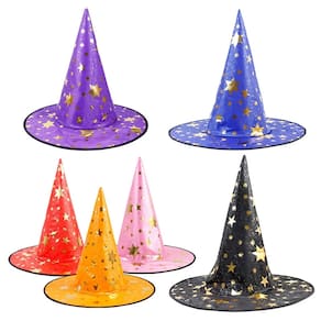 Chapeu de Bruxa Fantasia Carnaval Halloween Festas Cores