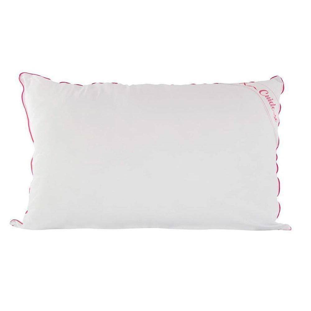 Travesseiro Fibras Siliconadas Amora Rosa Lavável p/Fronha (50x70) - Fibrasca