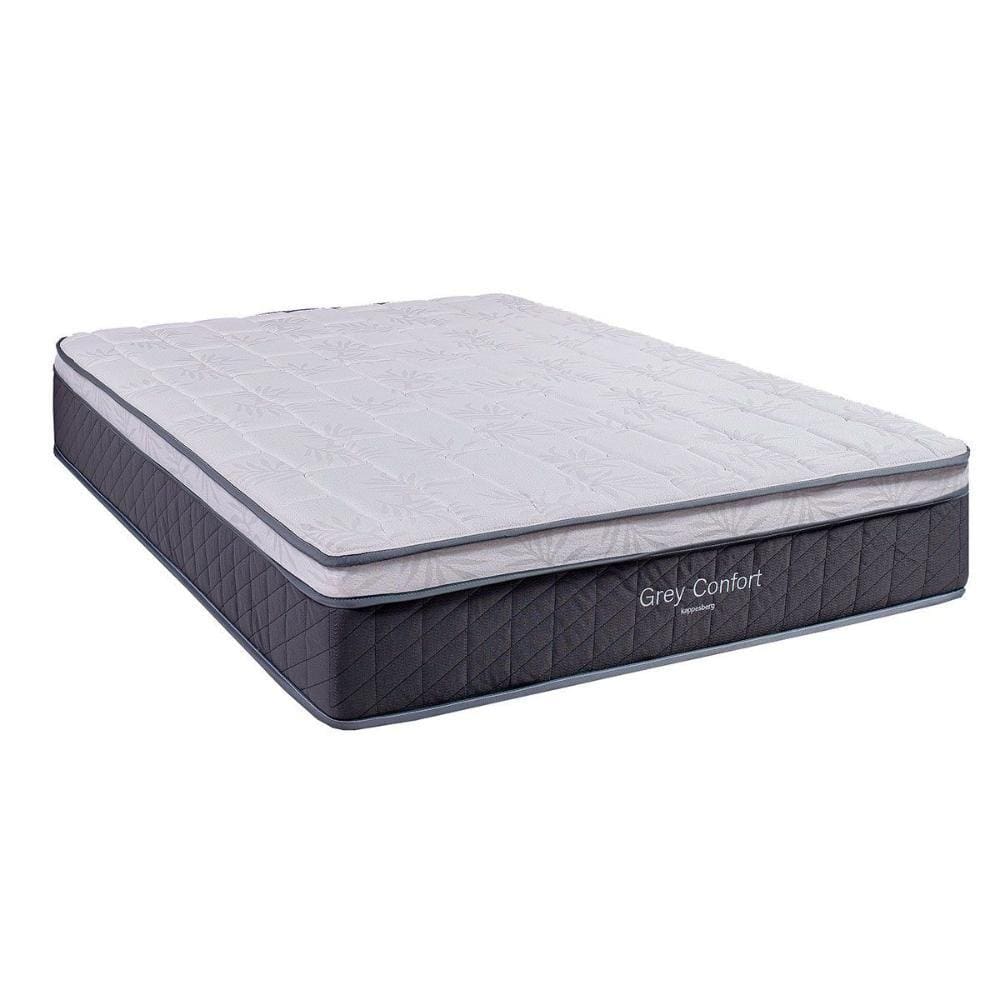Colchão Queen Molas Ensacadas MasterPocket Grey Confort Euro Pillow (158x198x32) - Kappesberg