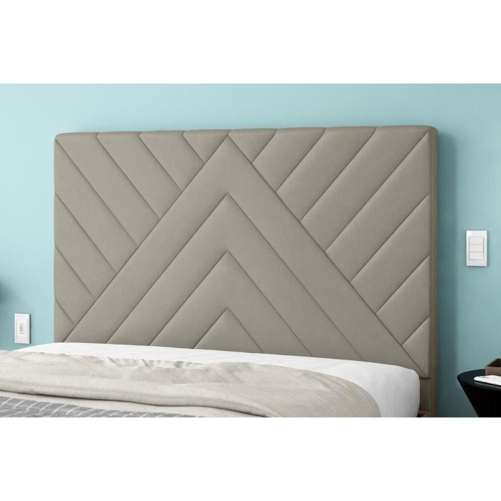 Cabeceira Cama Box Estofada Queen Queen Sky Plus Camurca - Simbal