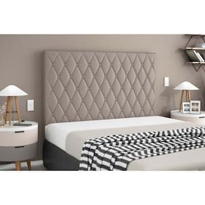 Cabeceira Cama Box Estofada Casal Casal Camponesa Camurca - Simbal