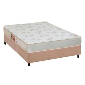 Conjunto Box Casal: Colchão Espuma Castor D33 Sleep Max Relax + Base CRC Suede Clean(138x188)