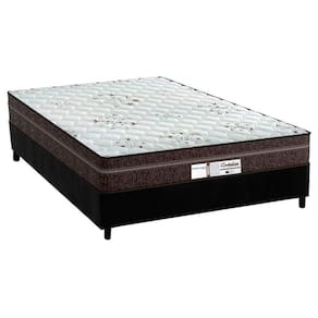 Conjunto Box Casal: Colchão Molas Probel MasterPocket Ensacadas ProDormir Evolution + Base CRC Suede Black(138x188)