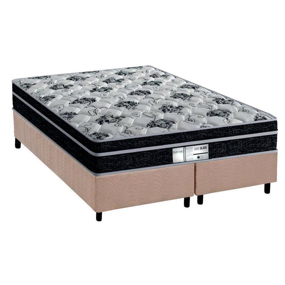 Conjunto Box Queen: Colchão Molas Probel Prolastic Born + Base CRC Suede Clean(158x198)