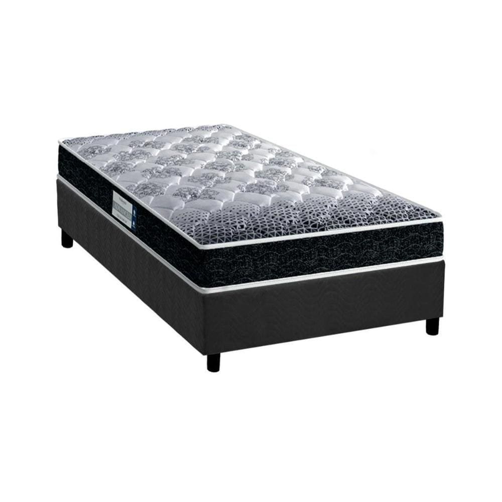Conjunto Box Solteiro: Colchão Anatômico Probel D33/EP  Advanced Tech1500 + Base CRC Suede Gray(88x188)