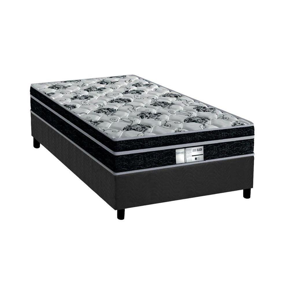 Conjunto Box Solteiro: Colchão Molas Probel Prolastic Born + Base CRC Suede Gray(88x188)