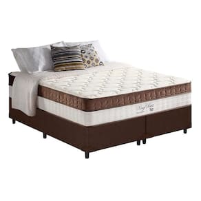Conjunto Box King: Colchão Molas Anjos MasterPocket Ensacadas King Best Marrom + Base CRC Courano Brown(193x203)