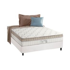 Conjunto Box Casal: Colchão Molas Anjos Superlastic King Best + Base CRC Courano White(138x188)