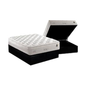 Conjunto Box Baú Casal: Colchão Molas Anjos MasterPocket Ensacadas Impressione + Base CRC Suede Black(138x188)
