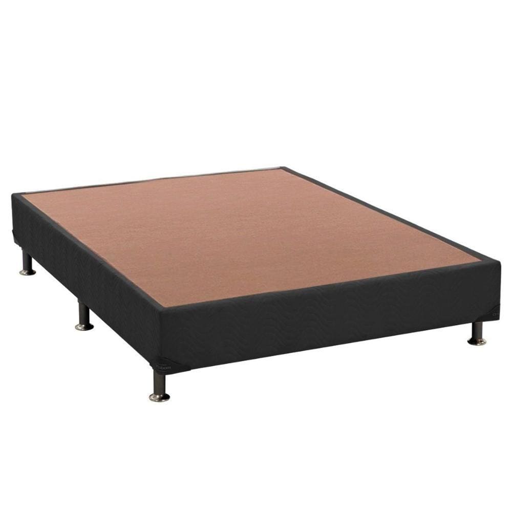 Cama Box Base Viúva Universal Suede Gray (128x188x30) - Ortobom