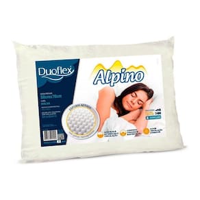 Travesseiro Espuma Aerada Alpino AL1100 c/ Capa de Algodão p/Fronha (50x70) - Duoflex