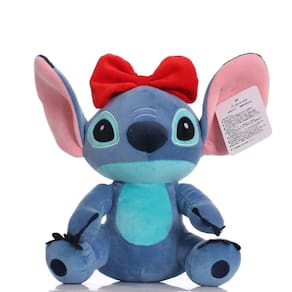 Pelucia Stitch Laço Boneco Disney 25Cm