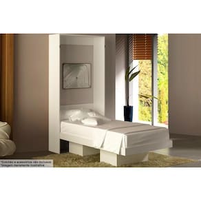 Cama Dobrável Multifuncional Articulada CM8015 Branco - Tecno Mobili