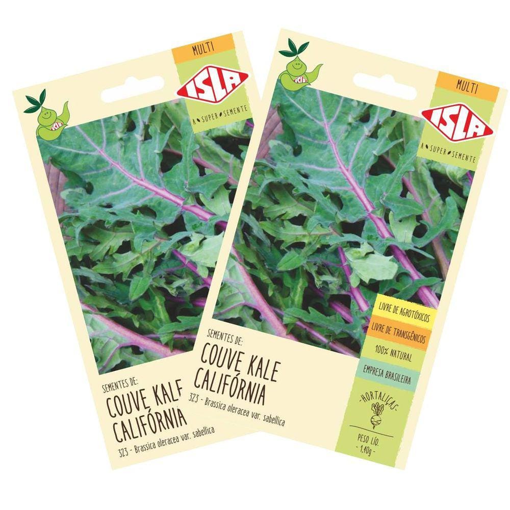 2X Sementes de Couve Kale Califórnia ISLA