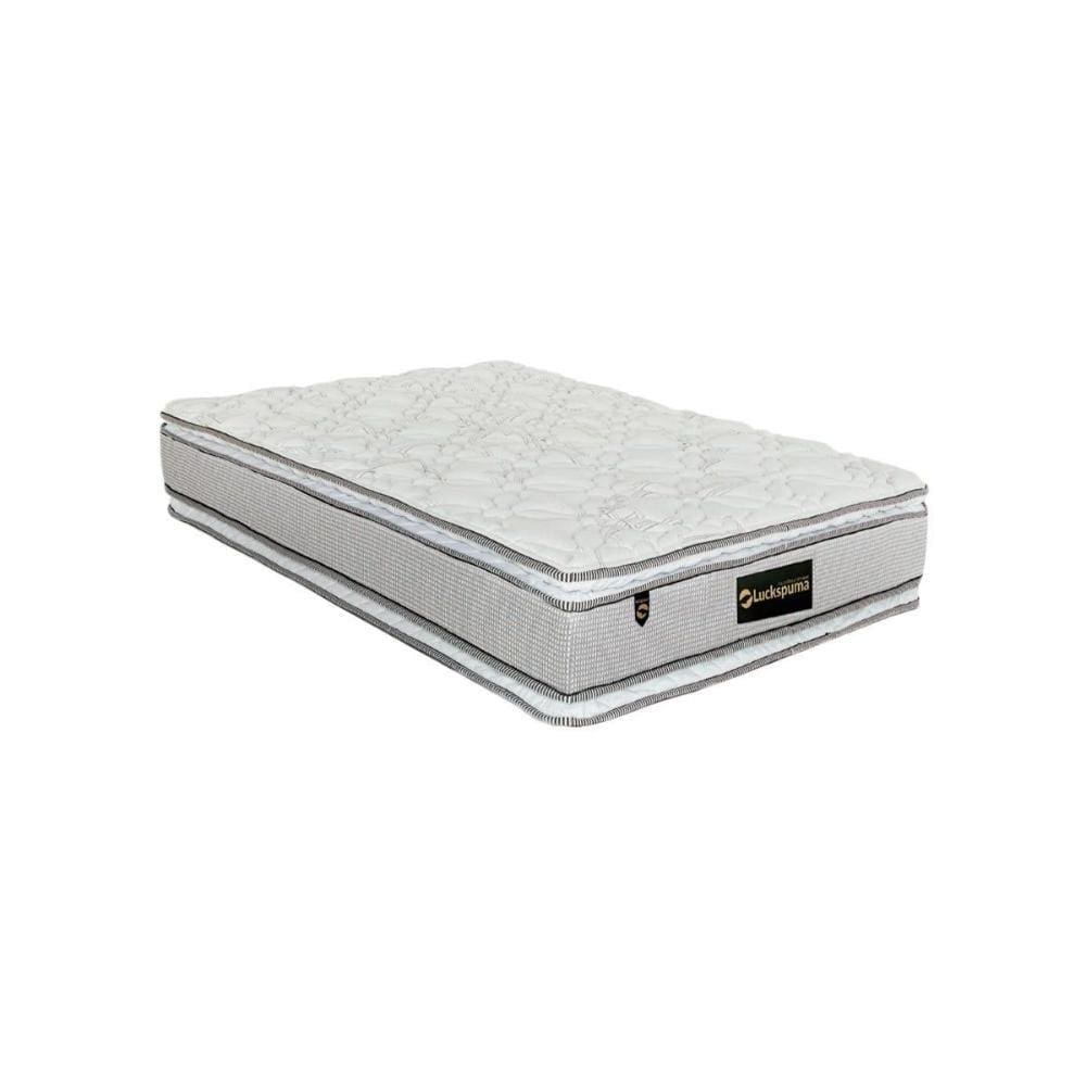 Colchão Solteiro Molas MasterPocket Ensacadas Lucksfaction Plus Pillow Top Gray (88x188x30) - Luckspuma