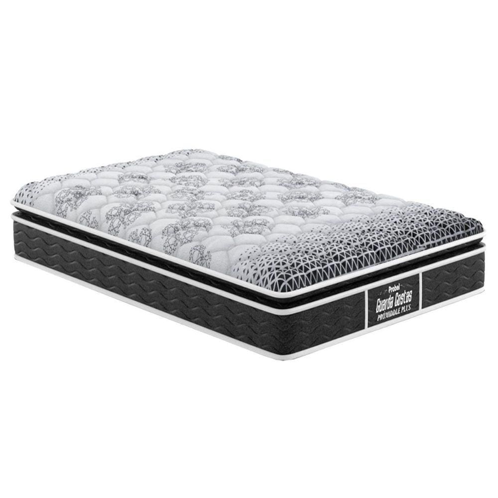 Colchão Solteiro Espuma D28  / EP Anatômico Guarda Costas Firmepedic Prómiddle Plus Pillow Top Black (88x188x28) - Probel