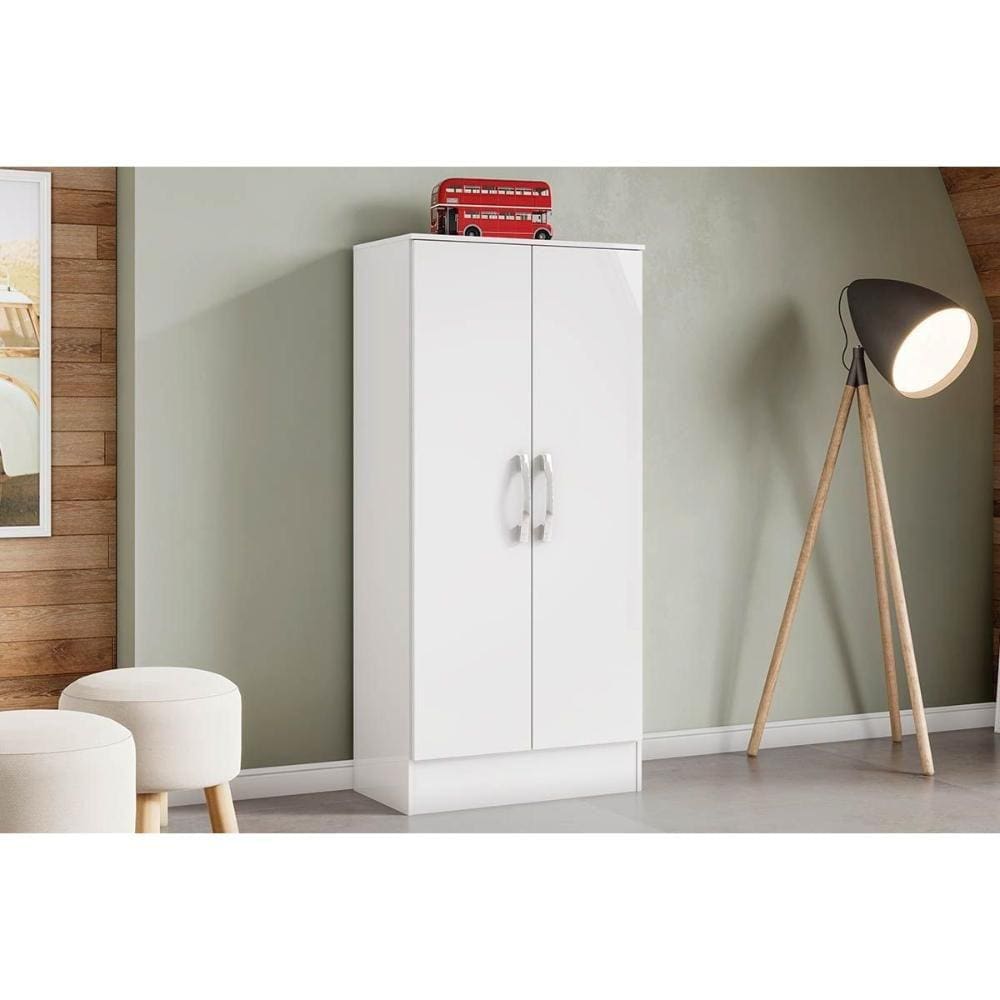 Armário Multiuso Sala Zafira c/ 2 Portas Branco - Henn
