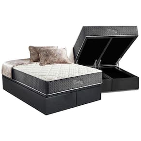 Conjunto Box Baú Queen: Colchão Molas Anjos MasterPocket Ensacadas Fort Flex + Base CRC Suede Gray(158x198)