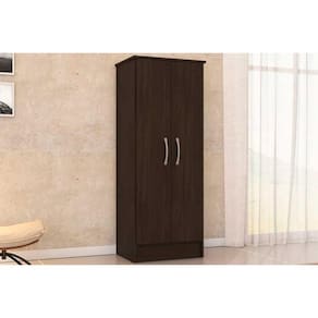 Armário Multiuso Lavanderia Viena c/ 2 Portas Ébano Touch - Demóbile