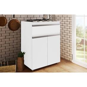 Balcão de Cozinha Modulado ASM 186 p/ Cooktop 2 Portas e 1 Gaveta Branco - Movelbento