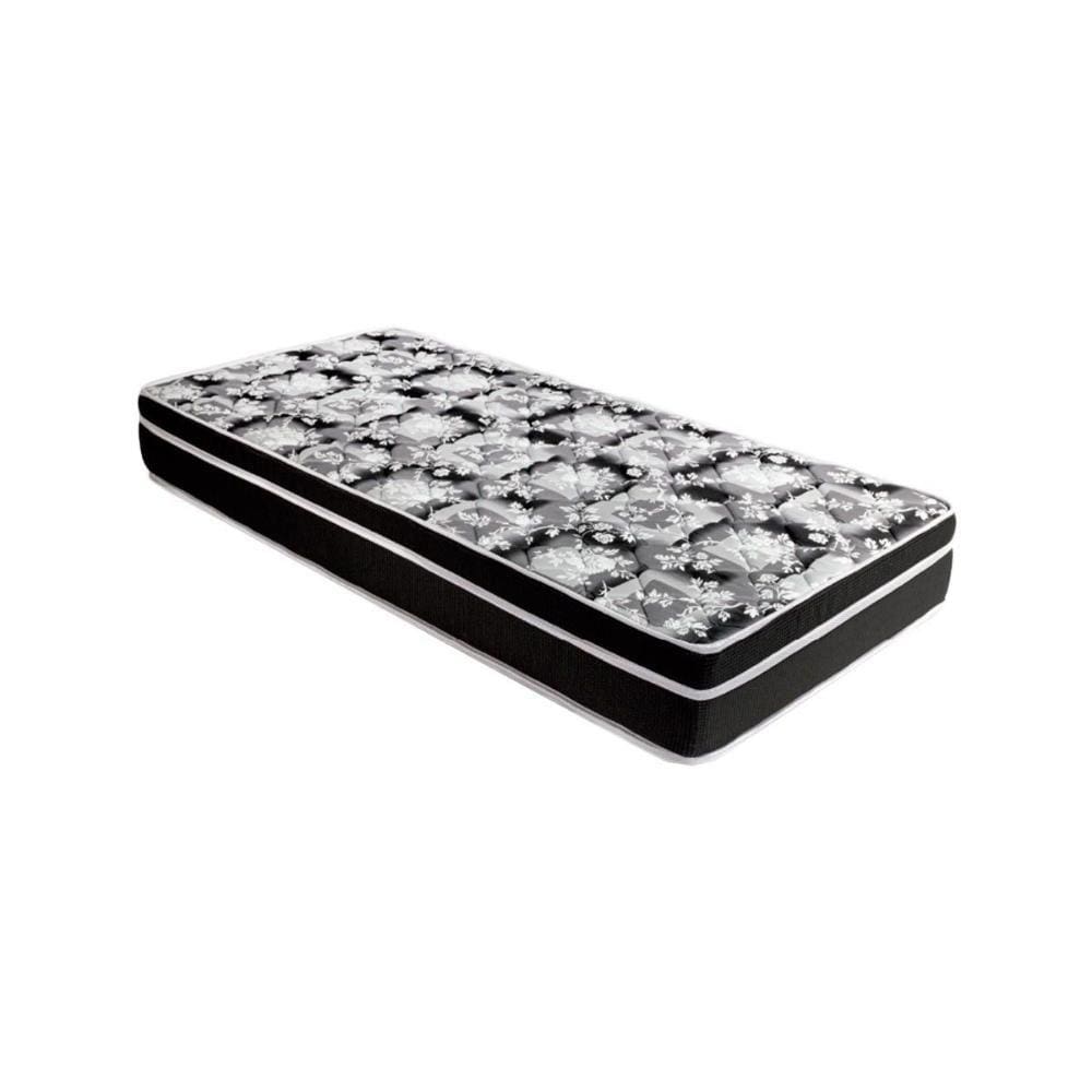 Colchão Solteiro Espuma D45  Gran Luck Pró Saúde Black (88x188x24) - Luckspuma