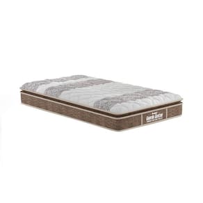Colchão Solteiro Espuma D33 / EP Anatômico Firmepedic Guarda Costas PróIntense Plus Pillow Top Brown (78x188x28) - Probel