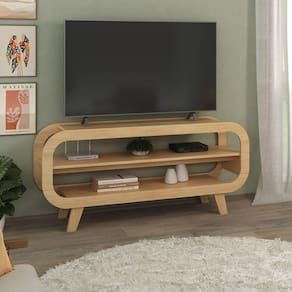 Rack para Tv até 60 Polegadas com Prateleira 133 Cm Marromle