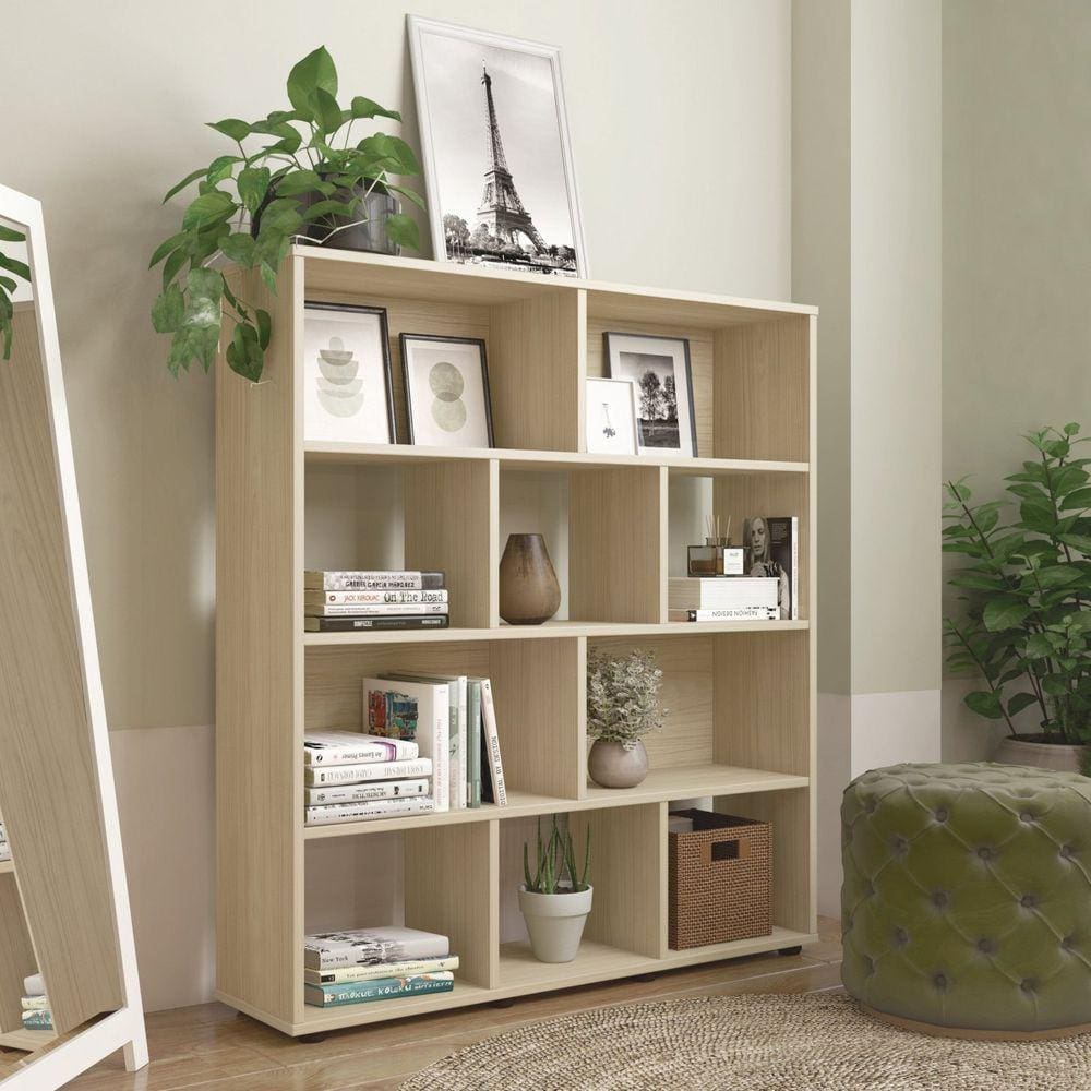 Estante para Livros com 10 Nichos Book Marromle