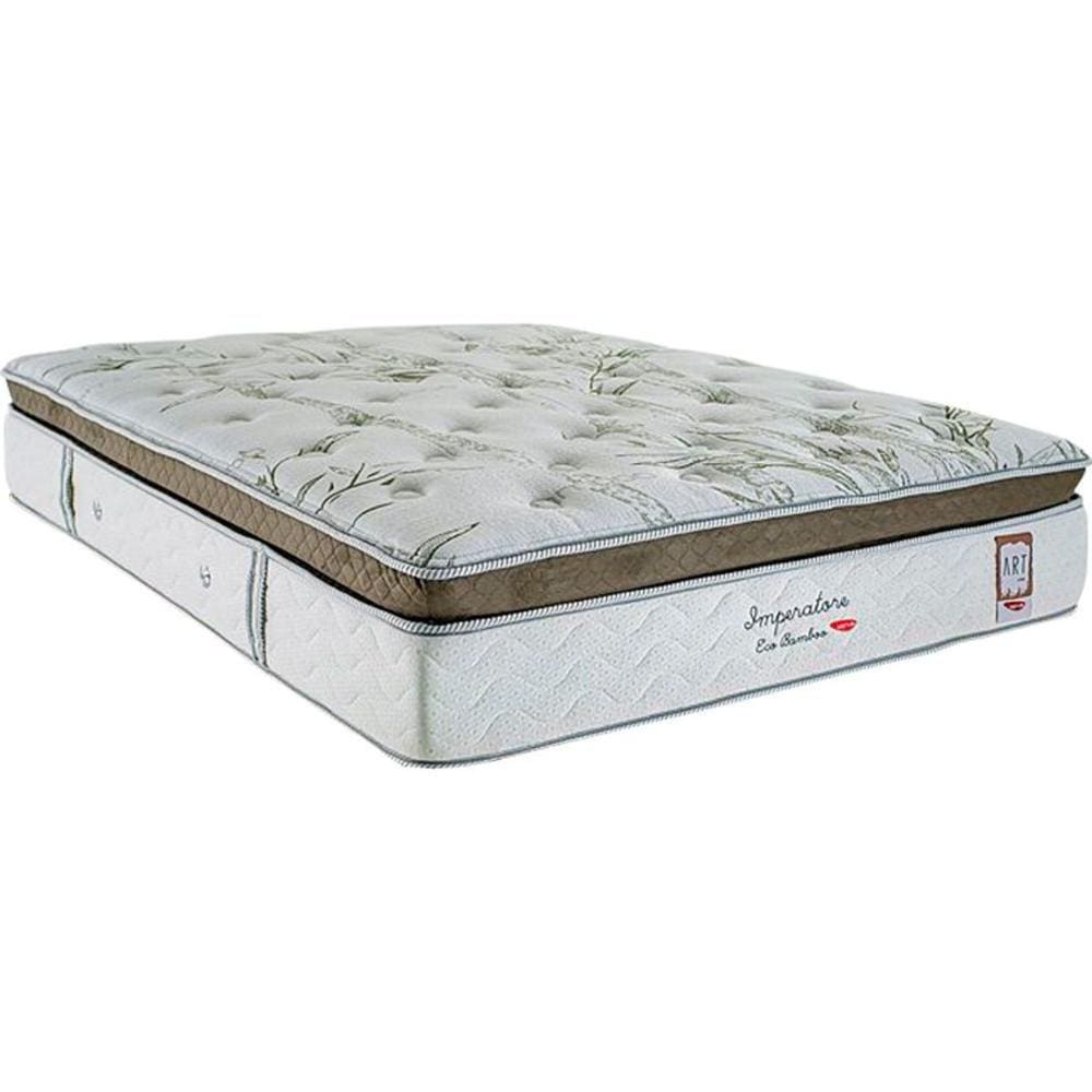 Colchão Casal Molas Ensacadas Visco MasterPocket Imperatore Eco Bamboo Euro Pillow (138x188x34) - Herval